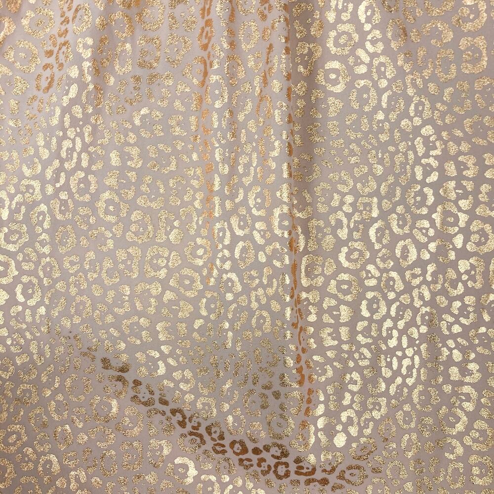 NWT MICHAEL KORS Top S Gold Geo Dots Ruffle Bow-Tie Balloon-Flounce-Long-Sleeve - Picture 13 of 16
